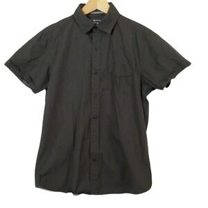 Broken Threads Premium Denim Goods Button Up Shirt Mens Small Olive Green‎